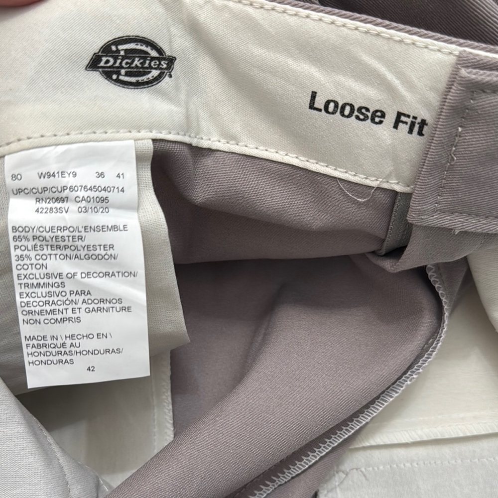 Dickies Men's Flat Front Gray Shorts - Picture 10 of 11